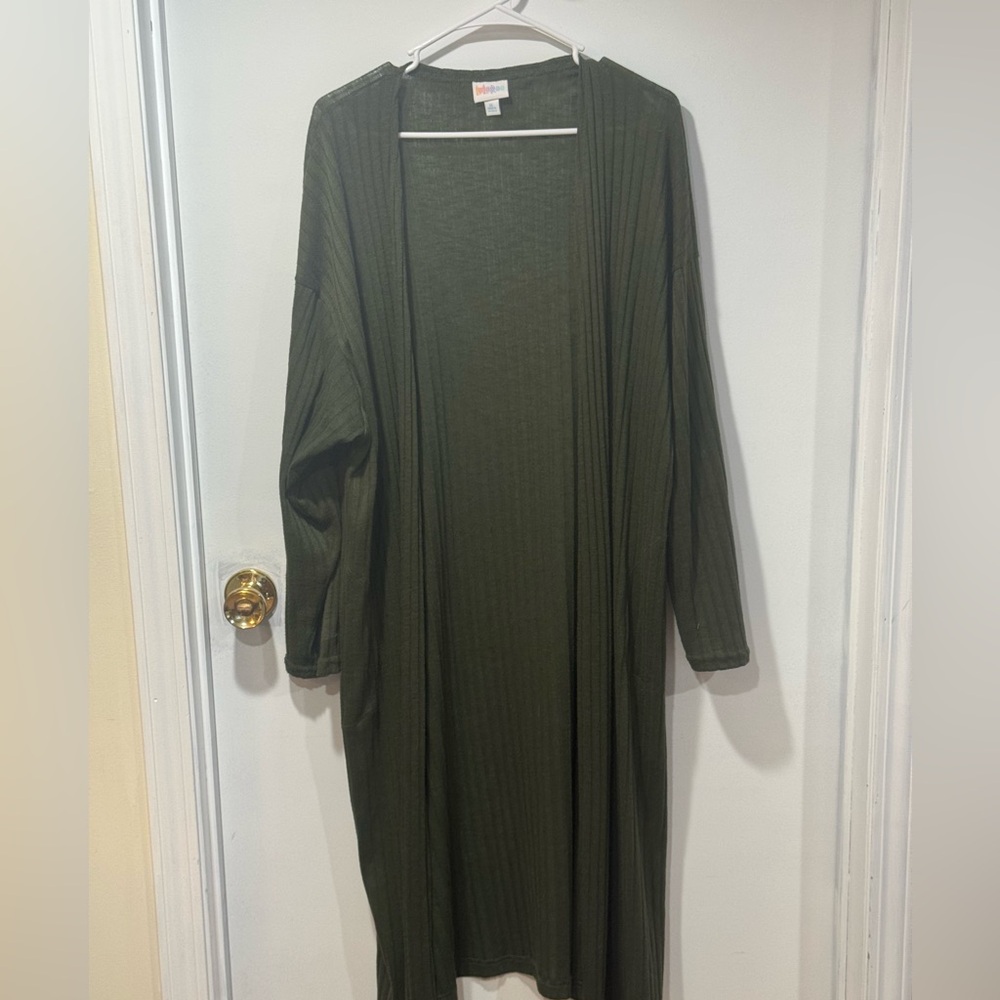 Olive Green Women's Sweater Cardigan